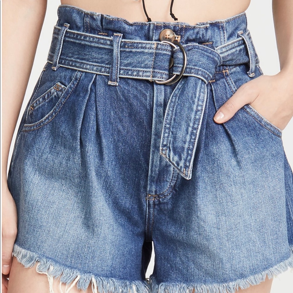 Free People Livin Blue See You Sometime Shorts - Picture 3 of 14